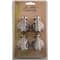 Idea-Ology Metal Foundations Box Feet 1.5"X2" 4/Pkg-Antique Nickel